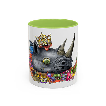 Accent Coffee Mug-Doodle Rhino