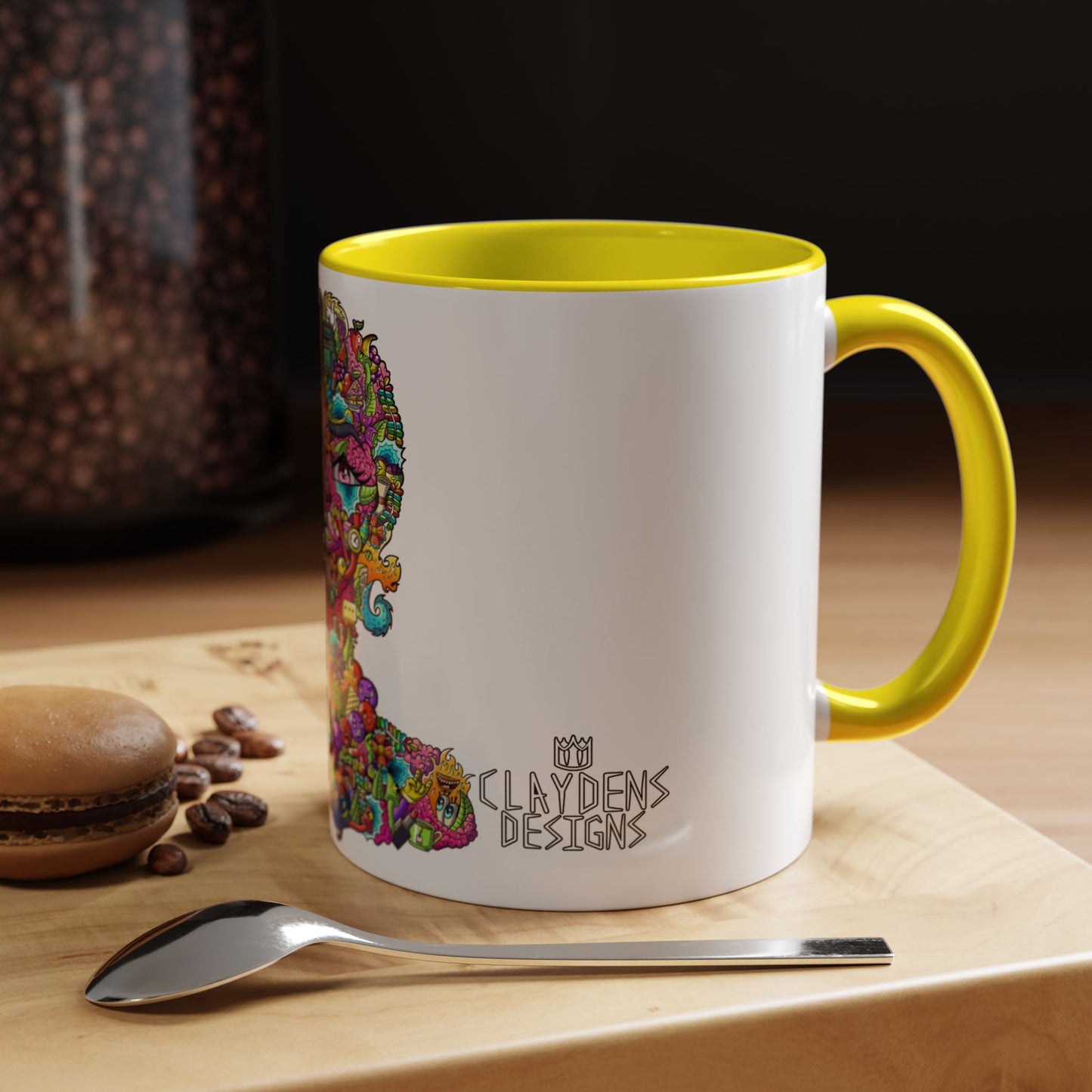 Accent Coffee Mug-Doodle Girl