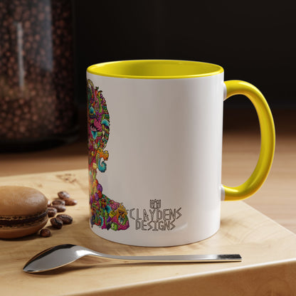 Accent Coffee Mug-Doodle Girl
