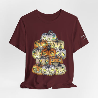 Halloween Pumpkin Unisex Jersey Short Sleeve Tee