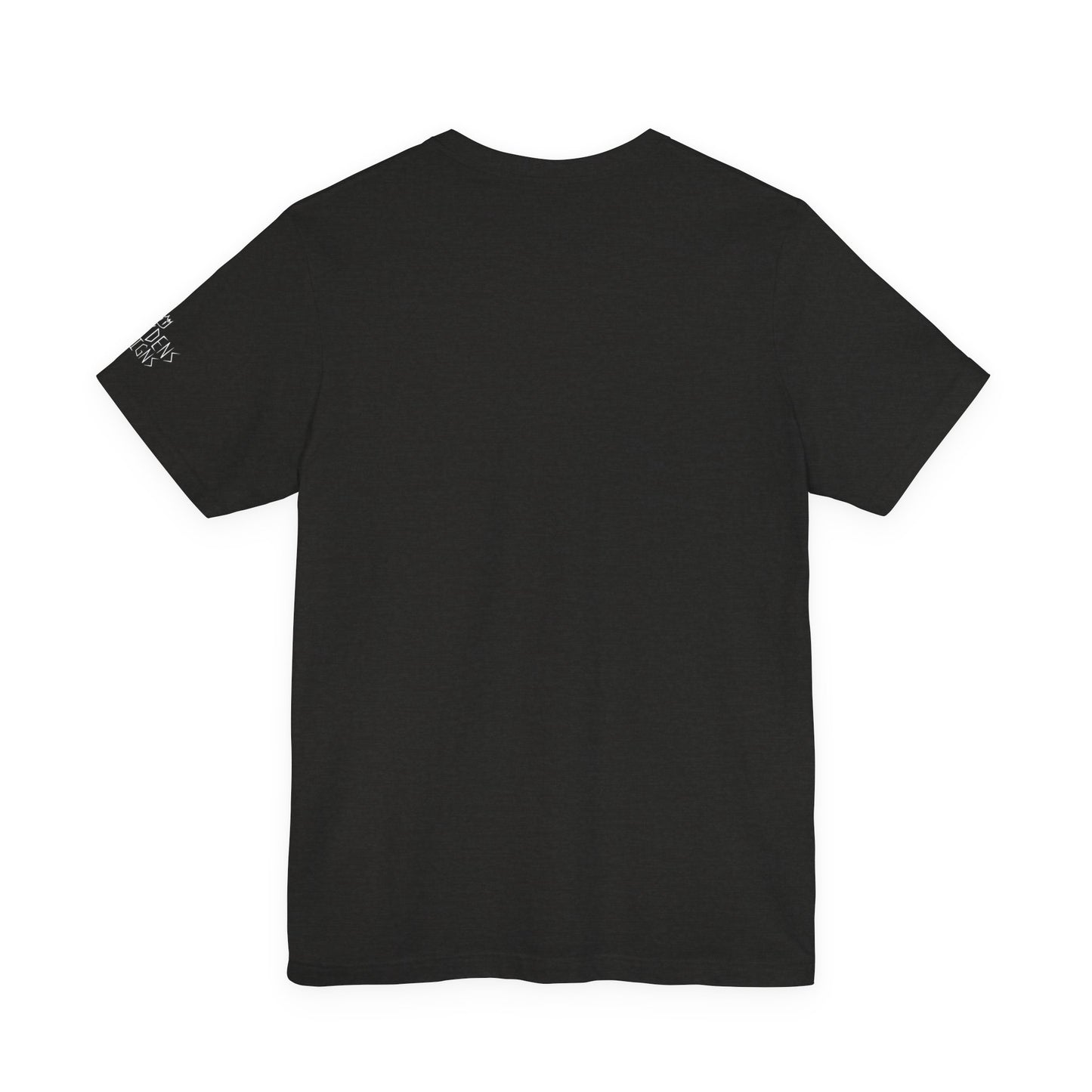 Bella+Canvas Unisex Jersey Short Sleeve Tee with print on sleeve