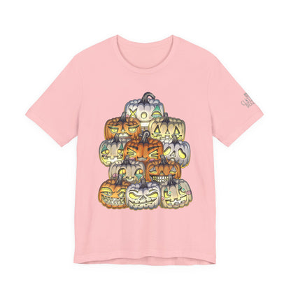 Halloween Pumpkin Unisex Jersey Short Sleeve Tee
