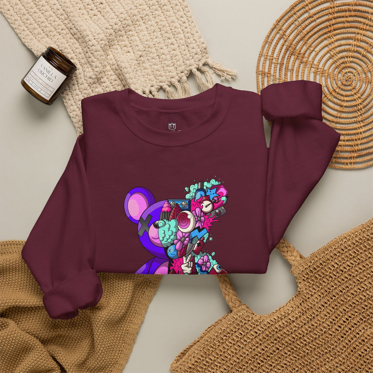 Unisex Heavy Blend™ Crewneck Sweatshirt-Doodle Teddie