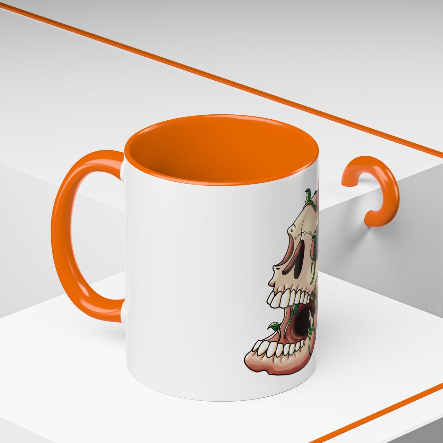 Accent Coffee Mug-Skull design