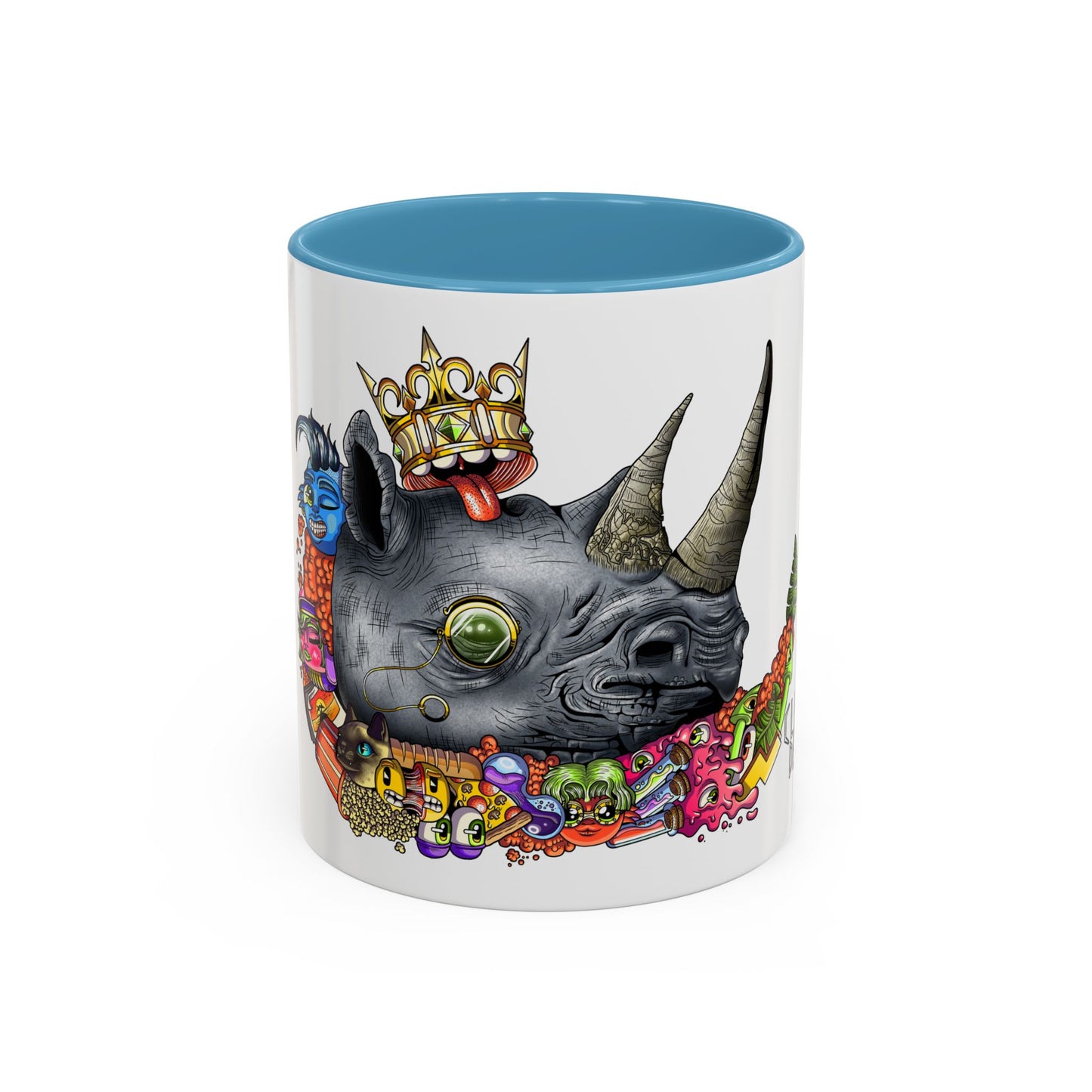 Accent Coffee Mug-Doodle Rhino
