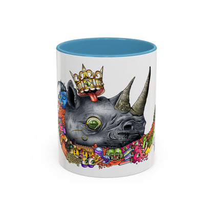 Accent Coffee Mug-Doodle Rhino