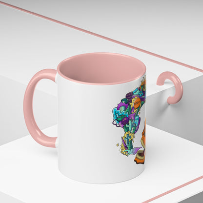 Accent Coffee Mug-Doodle Skull