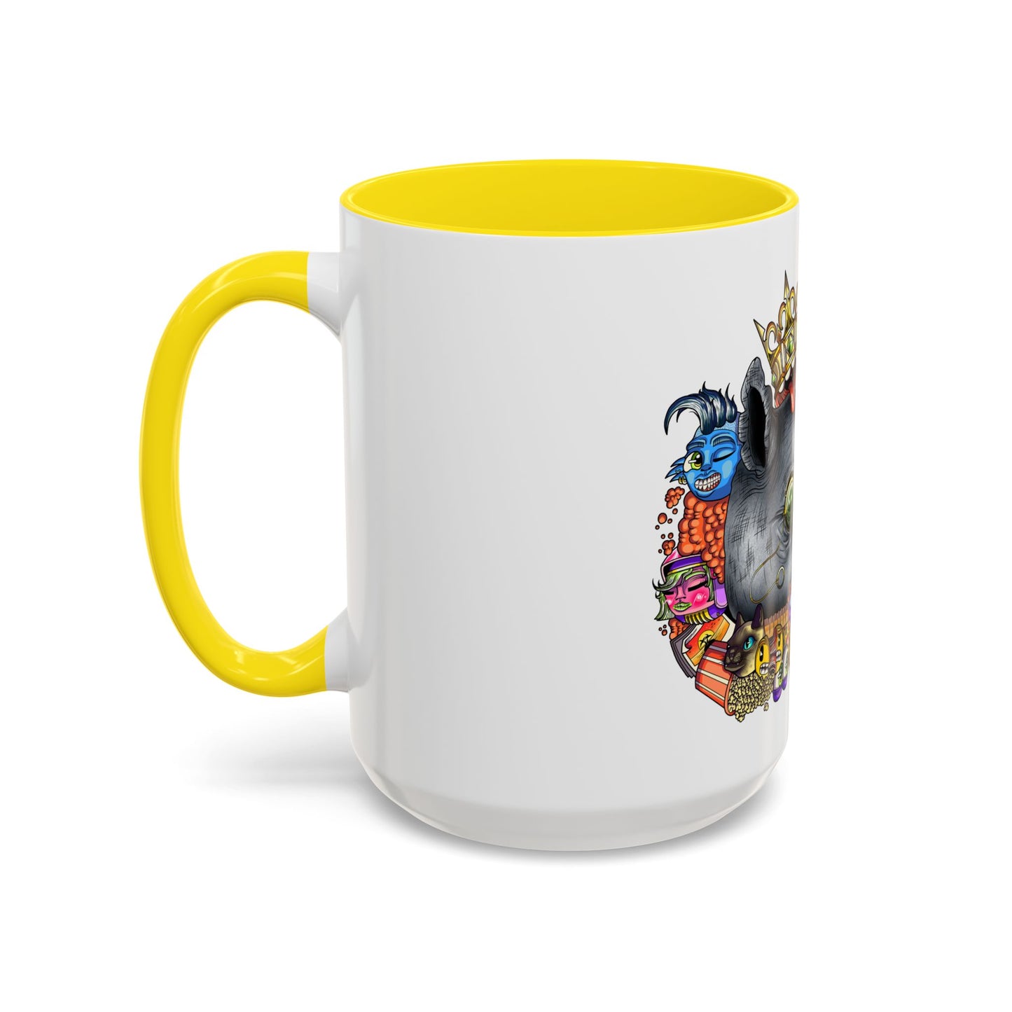Accent Coffee Mug-Doodle Rhino