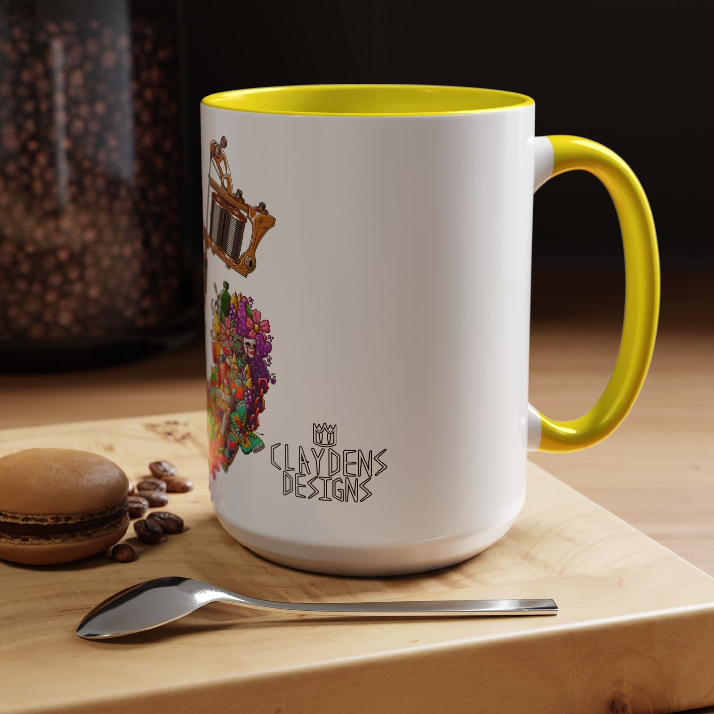 Accent Coffee Mug-Doodle Tattoo