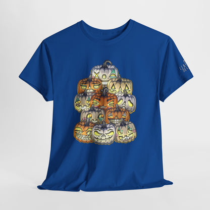 Halloween Pumpkin Unisex Heavy Cotton Tee