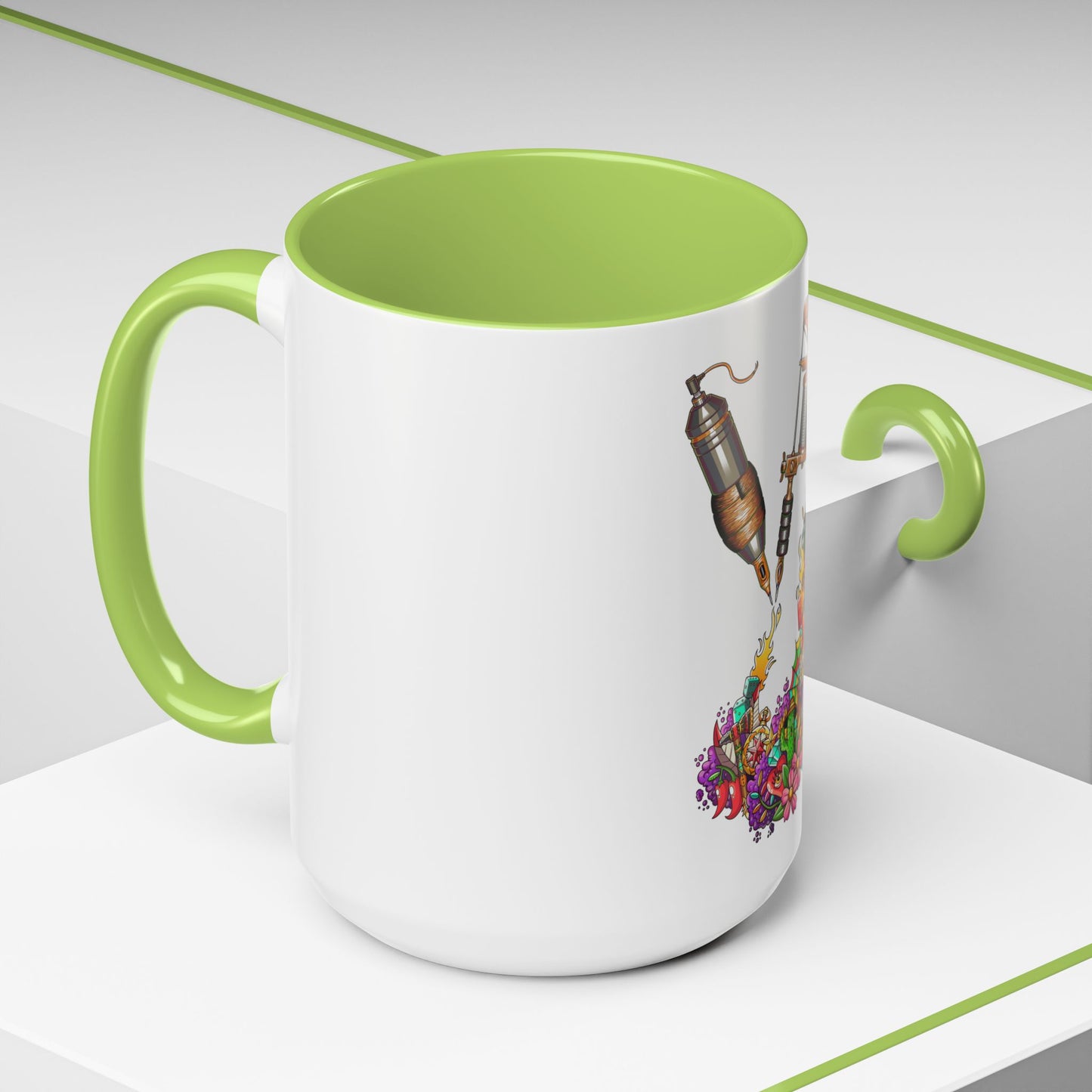 Accent Coffee Mug-Doodle Tattoo