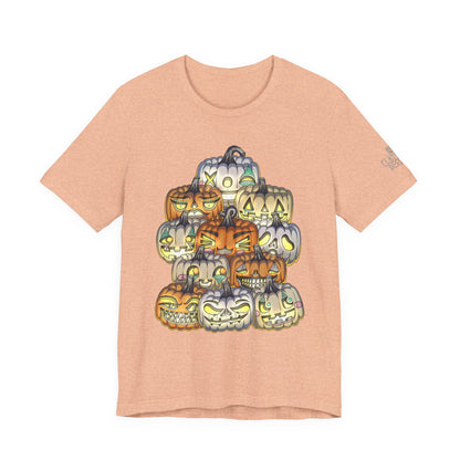 Halloween Pumpkin Unisex Jersey Short Sleeve Tee