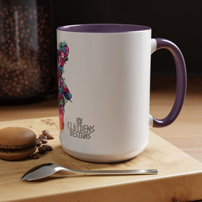 Accent Coffee Mug-Doodle Teddy