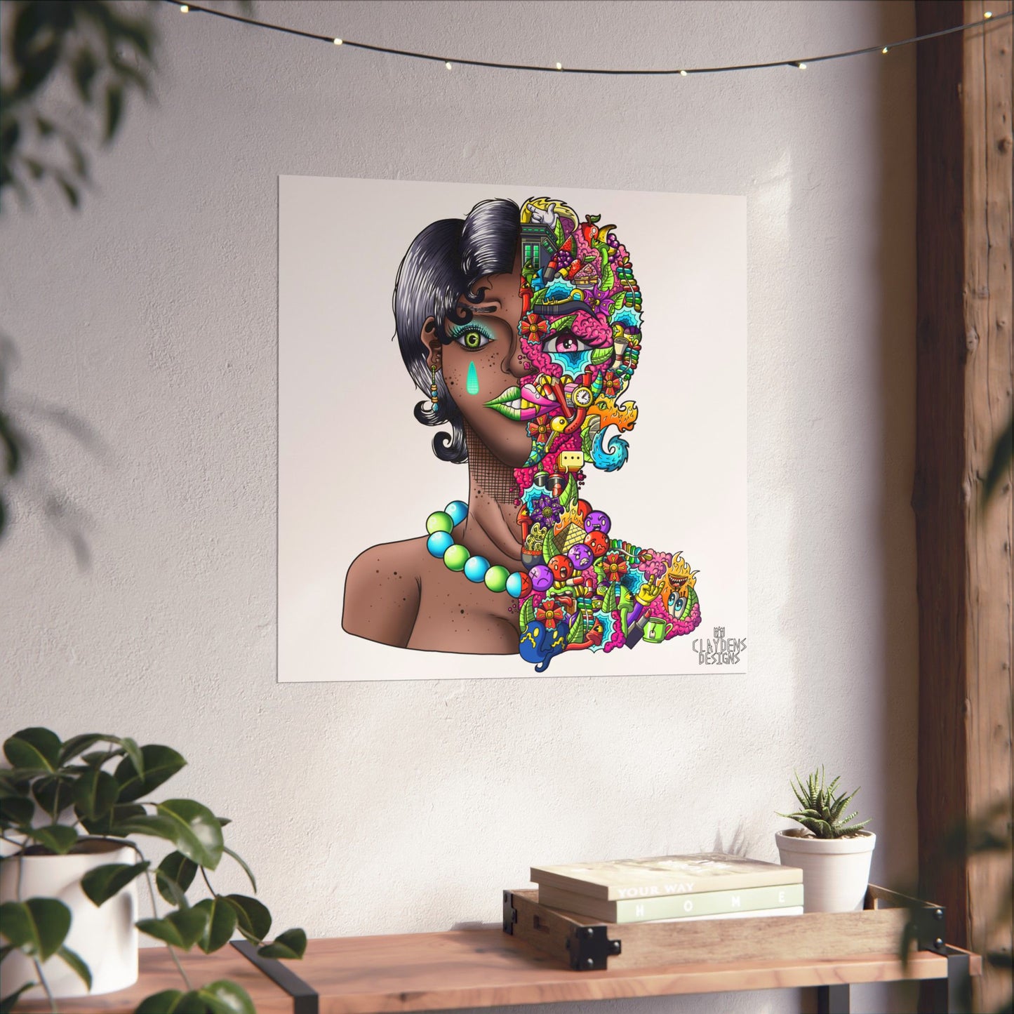 Doodle Girl Poster