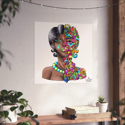 Doodle Girl Poster