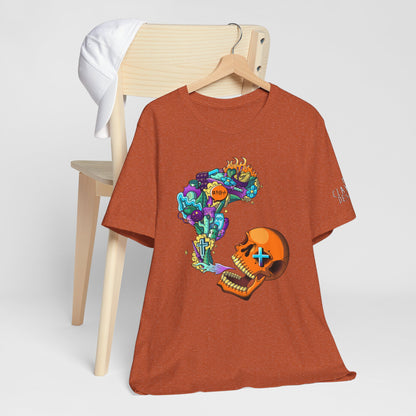 Unisex Jersey Short Sleeve Tee-Doodle Skull