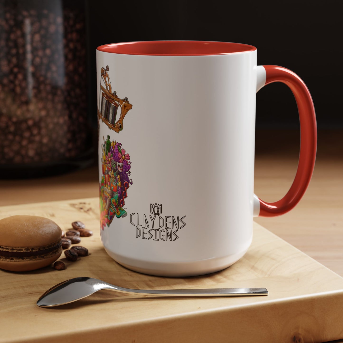 Accent Coffee Mug-Doodle Tattoo