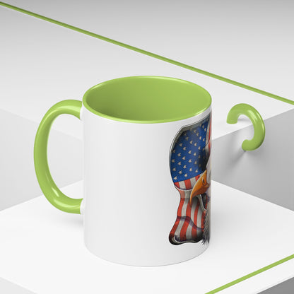 Accent Coffee Mug-American Flag