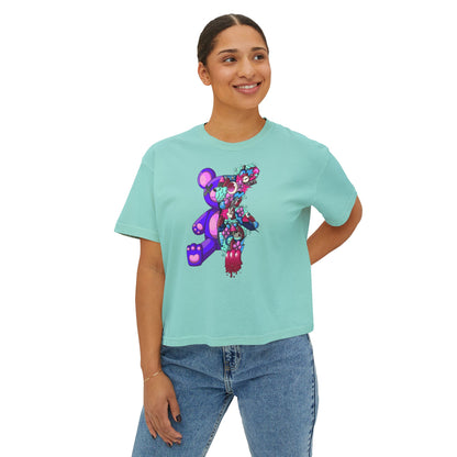 Women's Boxy Tee-Doodle Teddy