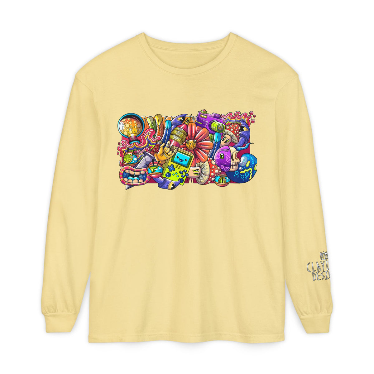 Unisex Garment-dyed Long Sleeve T-Shirt