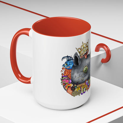 Accent Coffee Mug-Doodle Rhino