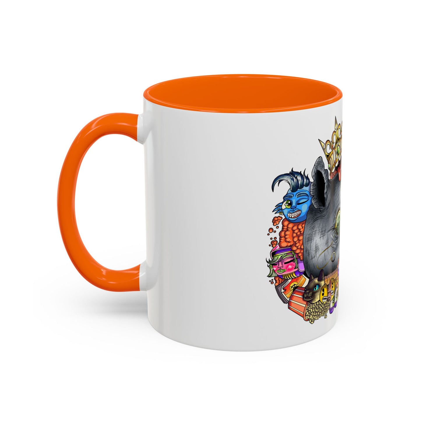 Accent Coffee Mug-Doodle Rhino