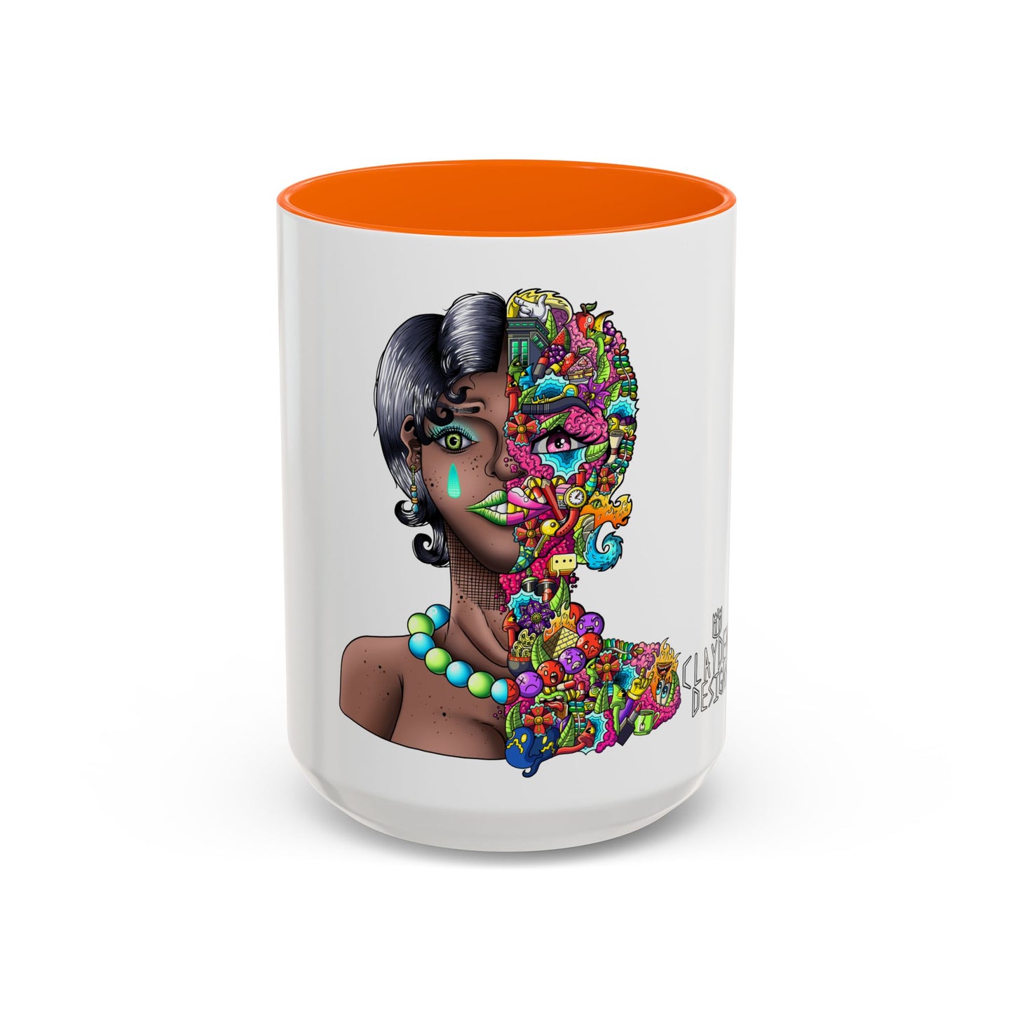 Accent Coffee Mug-Doodle Girl