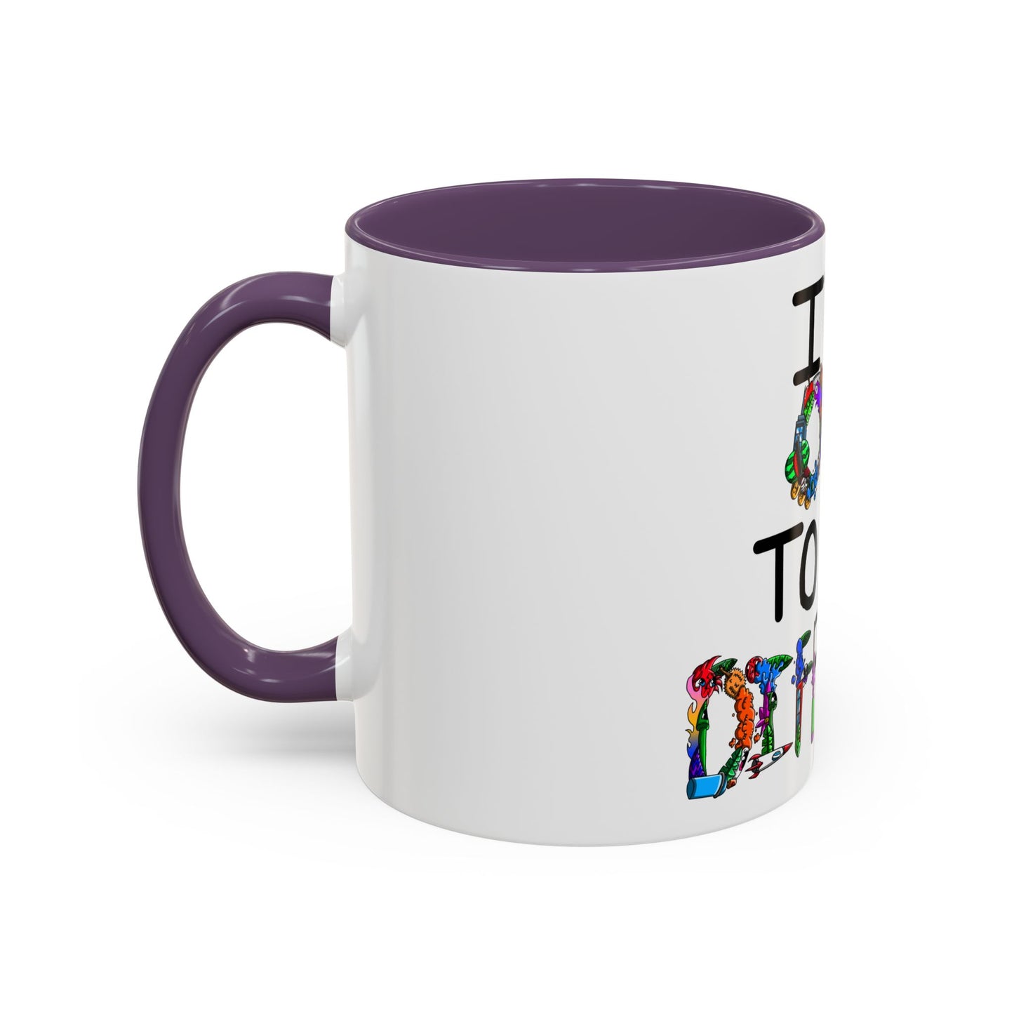 Accent Coffee Mug-Doodle It's OK to be Different