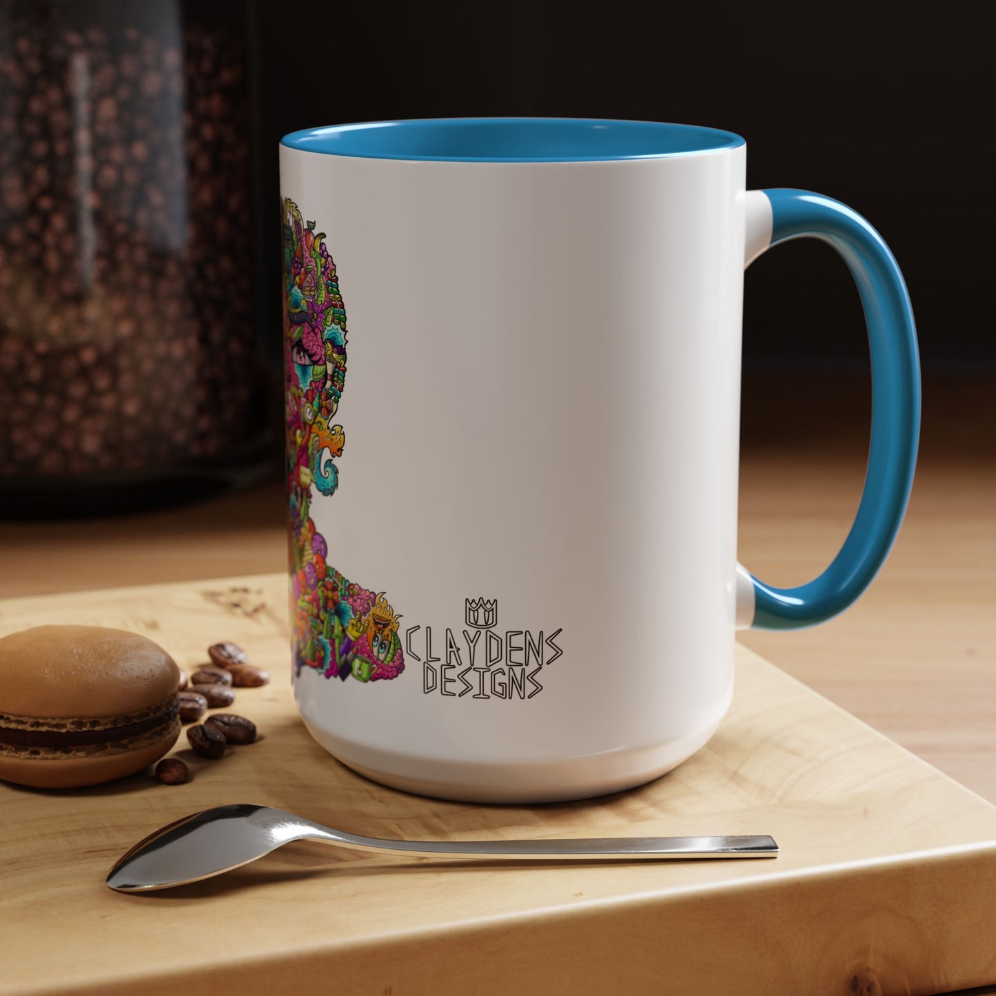 Accent Coffee Mug-Doodle Girl