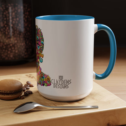 Accent Coffee Mug-Doodle Girl