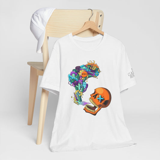 Unisex Jersey Short Sleeve Tee-Doodle Skull