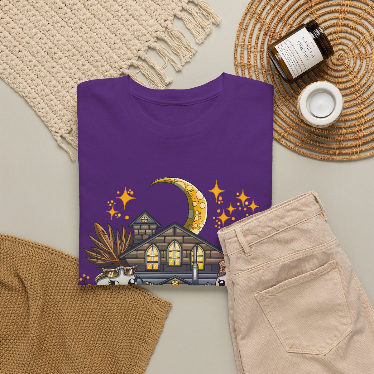 Adult Halloween Pumpkin Unisex Heavy Cotton Tee
