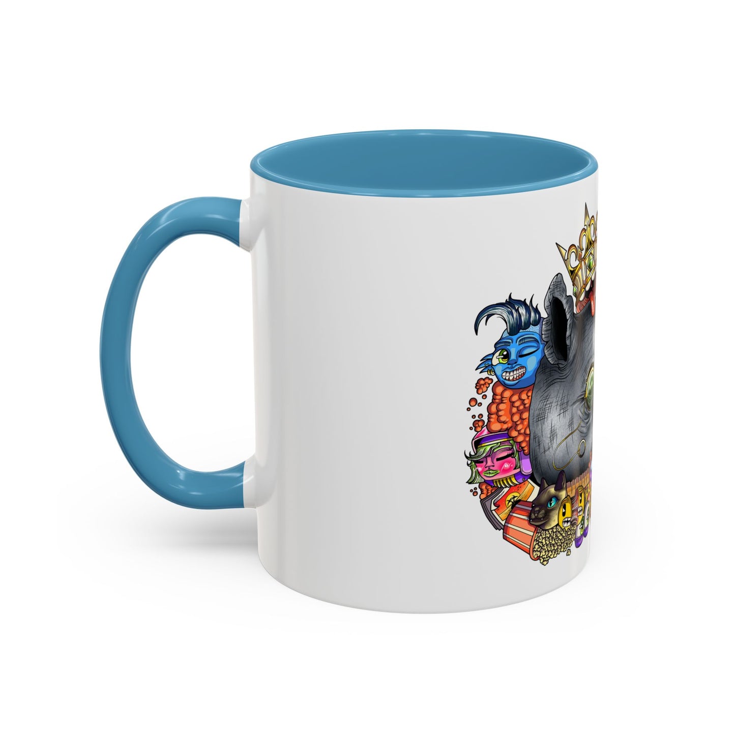 Accent Coffee Mug-Doodle Rhino