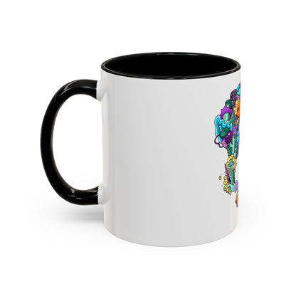 Accent Coffee Mug-Doodle Skull
