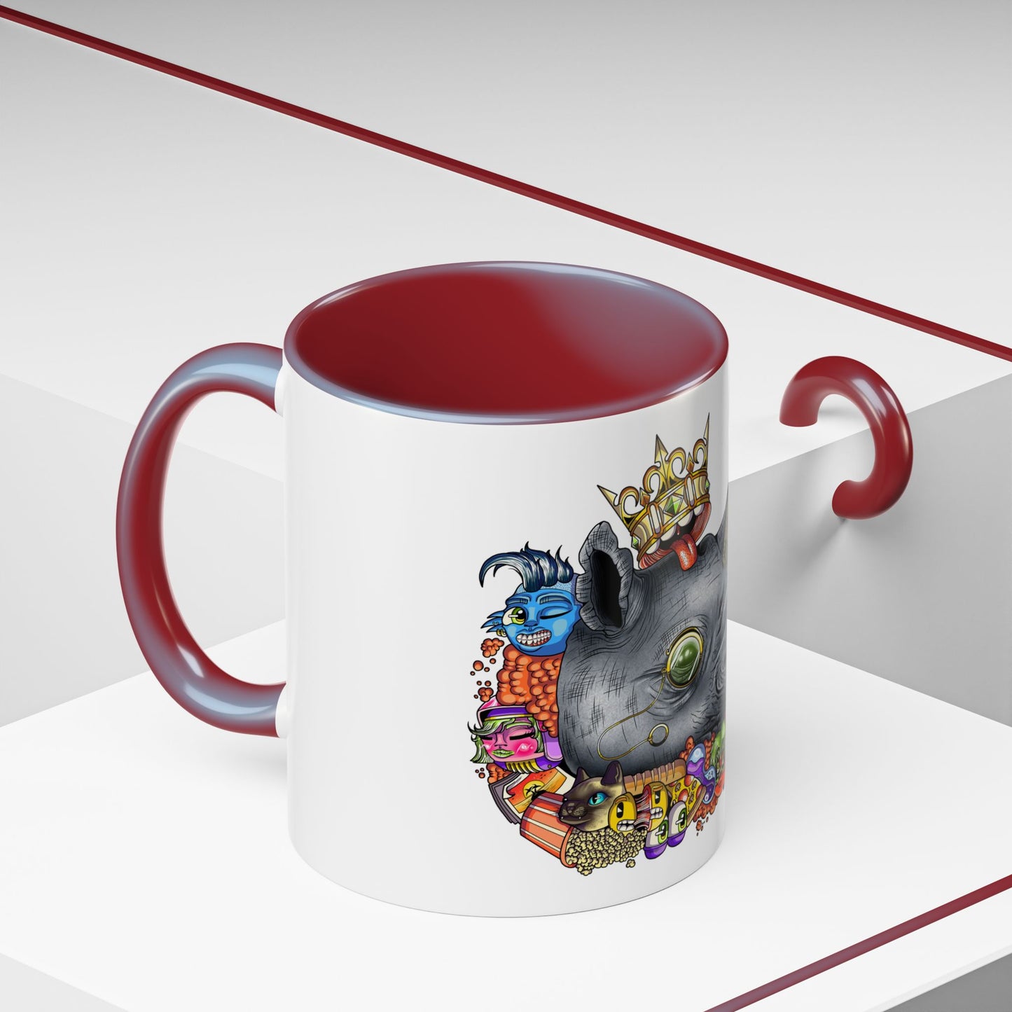Accent Coffee Mug-Doodle Rhino