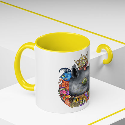 Accent Coffee Mug-Doodle Rhino