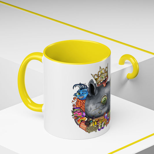 Accent Coffee Mug-Doodle Rhino