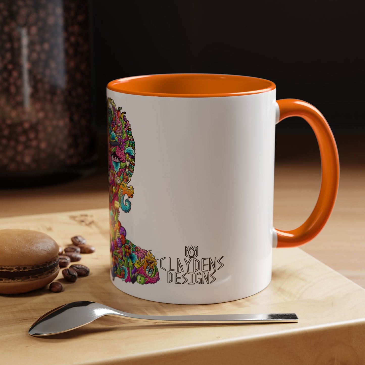 Accent Coffee Mug-Doodle Girl