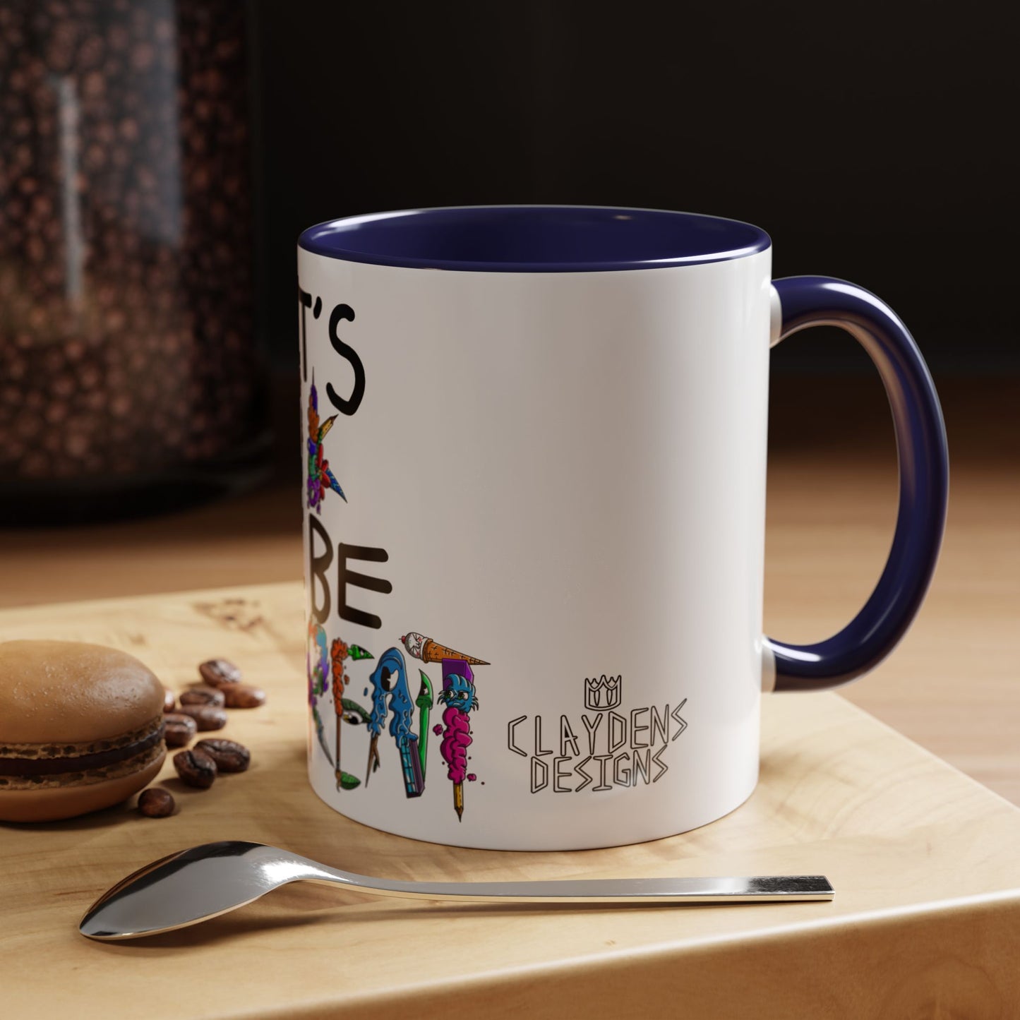 Accent Coffee Mug-Doodle It's OK to be Different