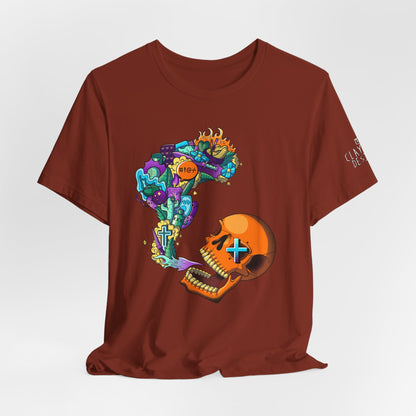 Unisex Jersey Short Sleeve Tee-Doodle Skull