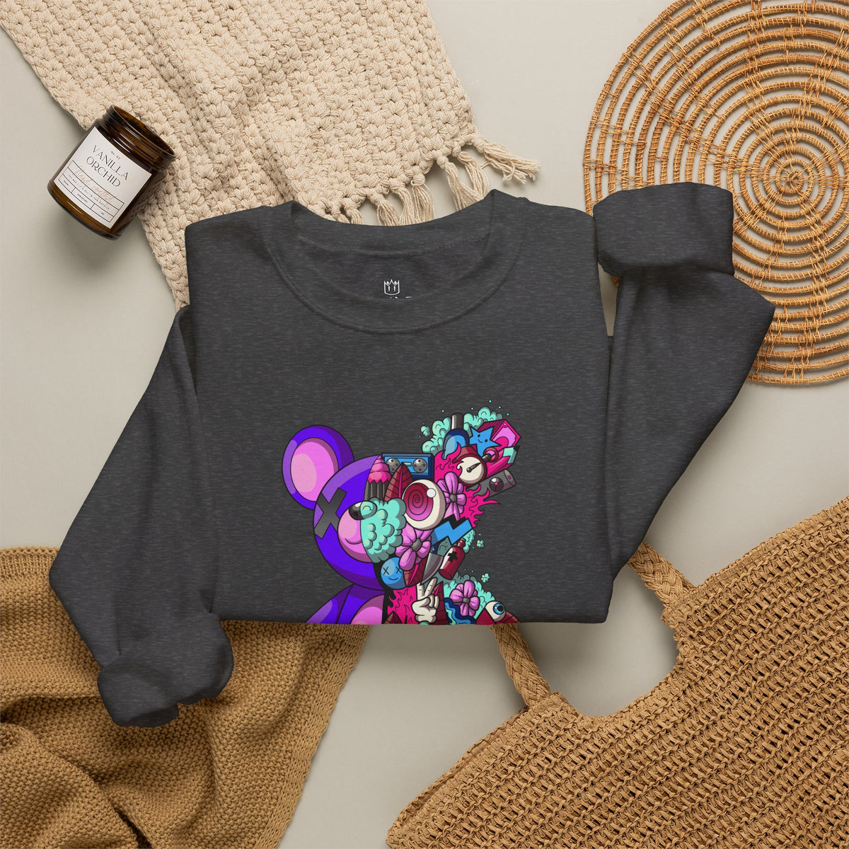 Unisex Heavy Blend™ Crewneck Sweatshirt-Doodle Teddie