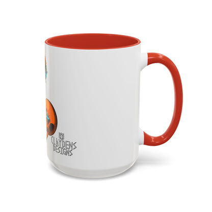 Accent Coffee Mug-Doodle Skull