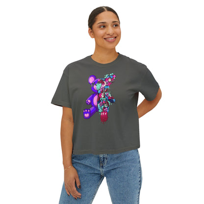 Women's Boxy Tee-Doodle Teddy