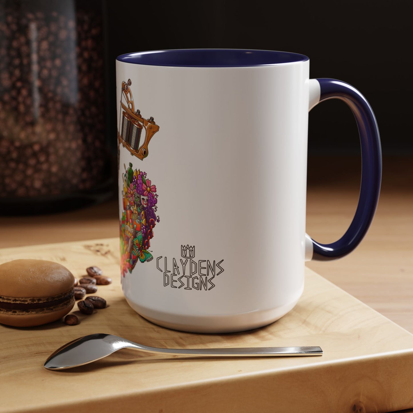 Accent Coffee Mug-Doodle Tattoo
