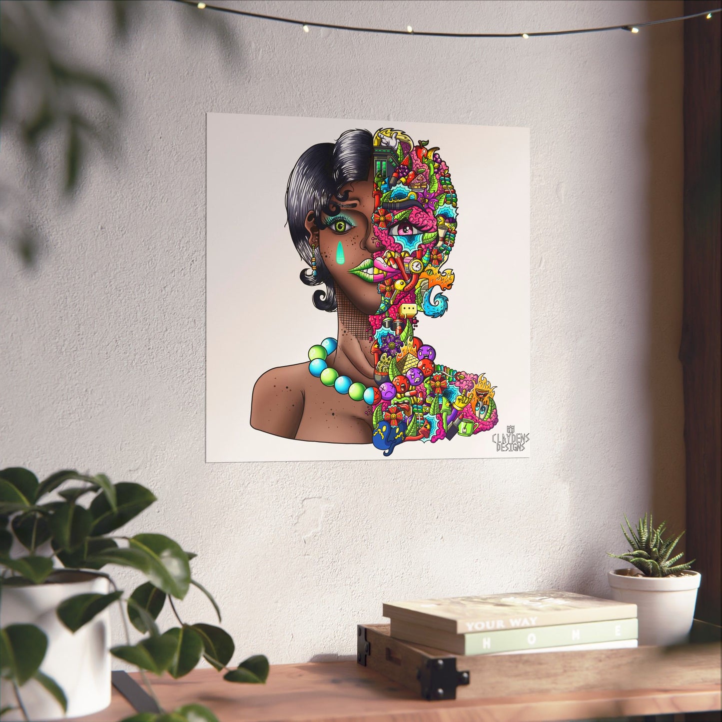 Doodle Girl Poster