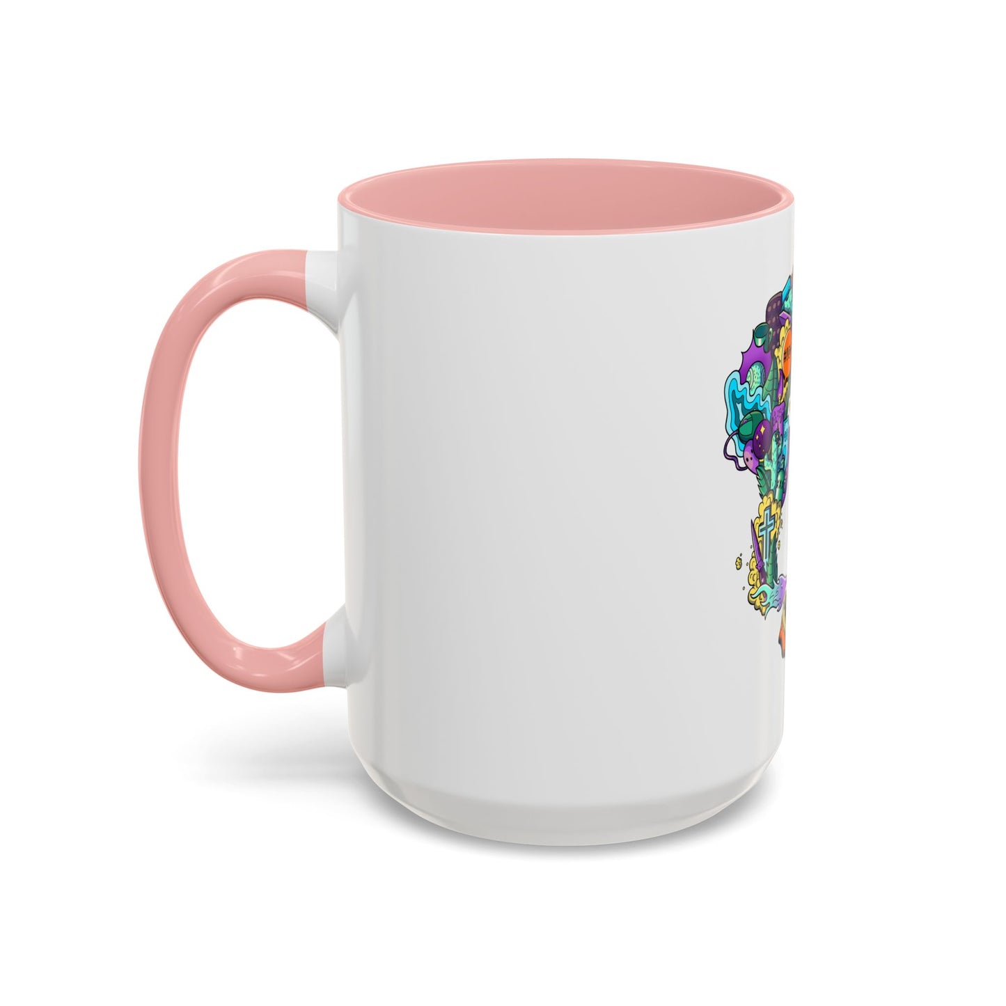 Accent Coffee Mug-Doodle Skull