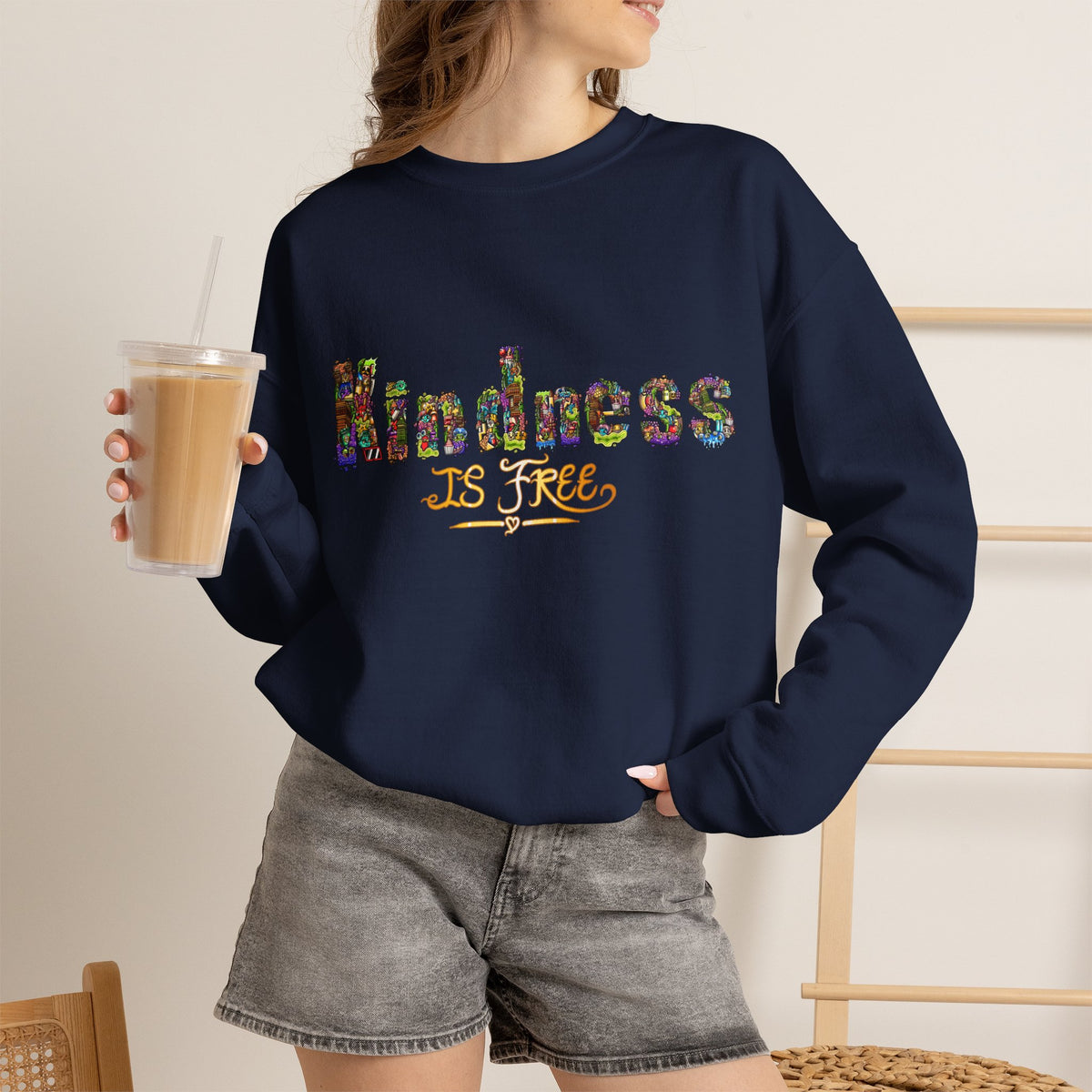 Kindness Is Free Unisex Heavy Blend™ Crewneck Sweatshirt