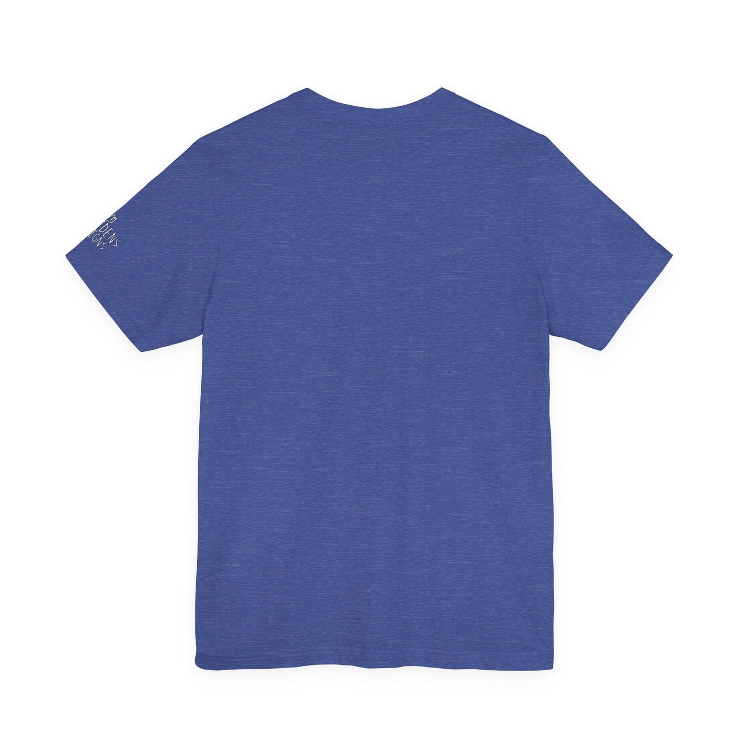 Bella+Canvas Unisex Jersey Short Sleeve Tee with print on sleeve