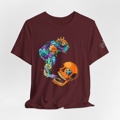 Unisex Jersey Short Sleeve Tee-Doodle Skull