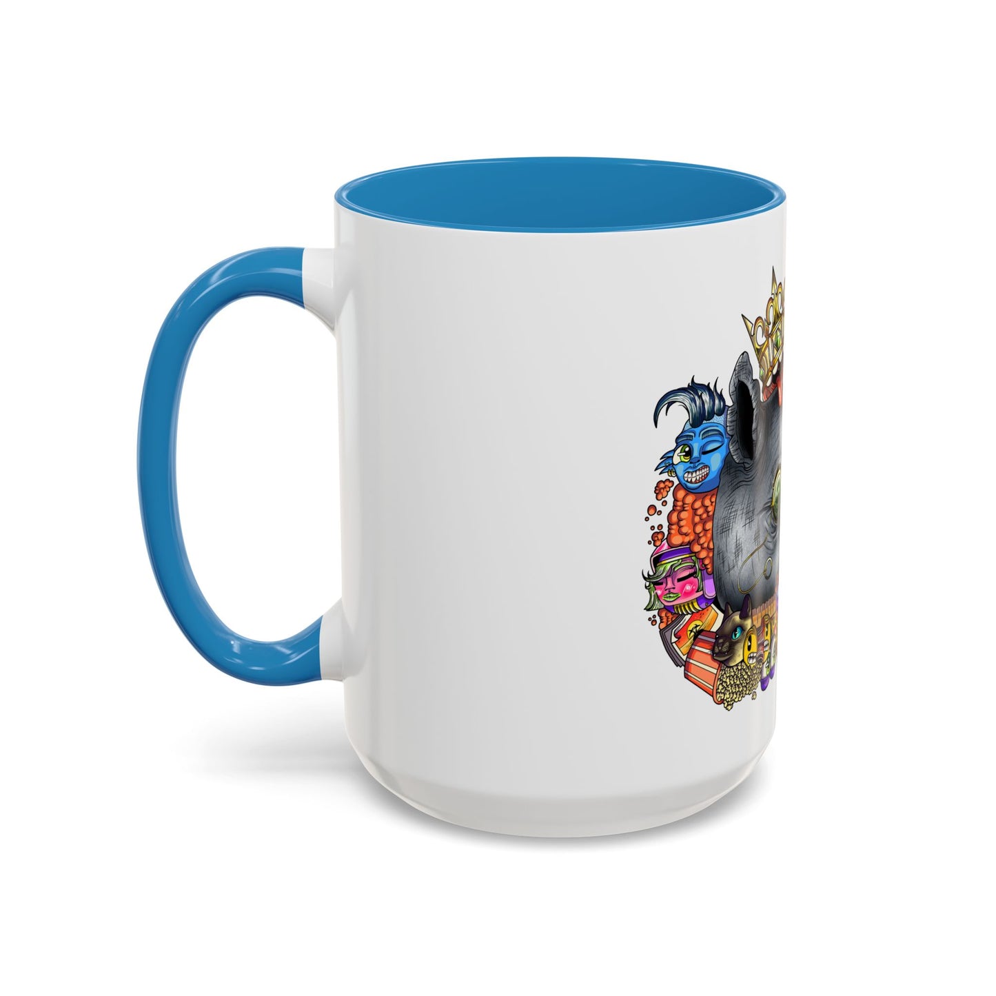 Accent Coffee Mug-Doodle Rhino